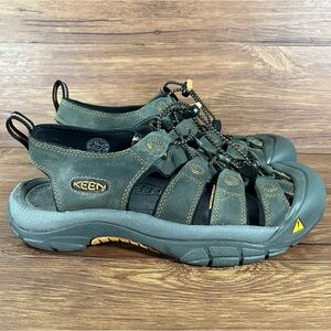KEEN Newport Leather Hiking Sandals Men’s Size 9.5 Slip-On Shoes